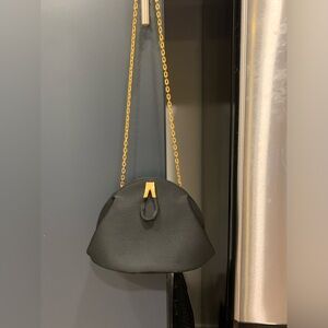 Vintage Rodo Satin Evening Bag with Gold Hardware